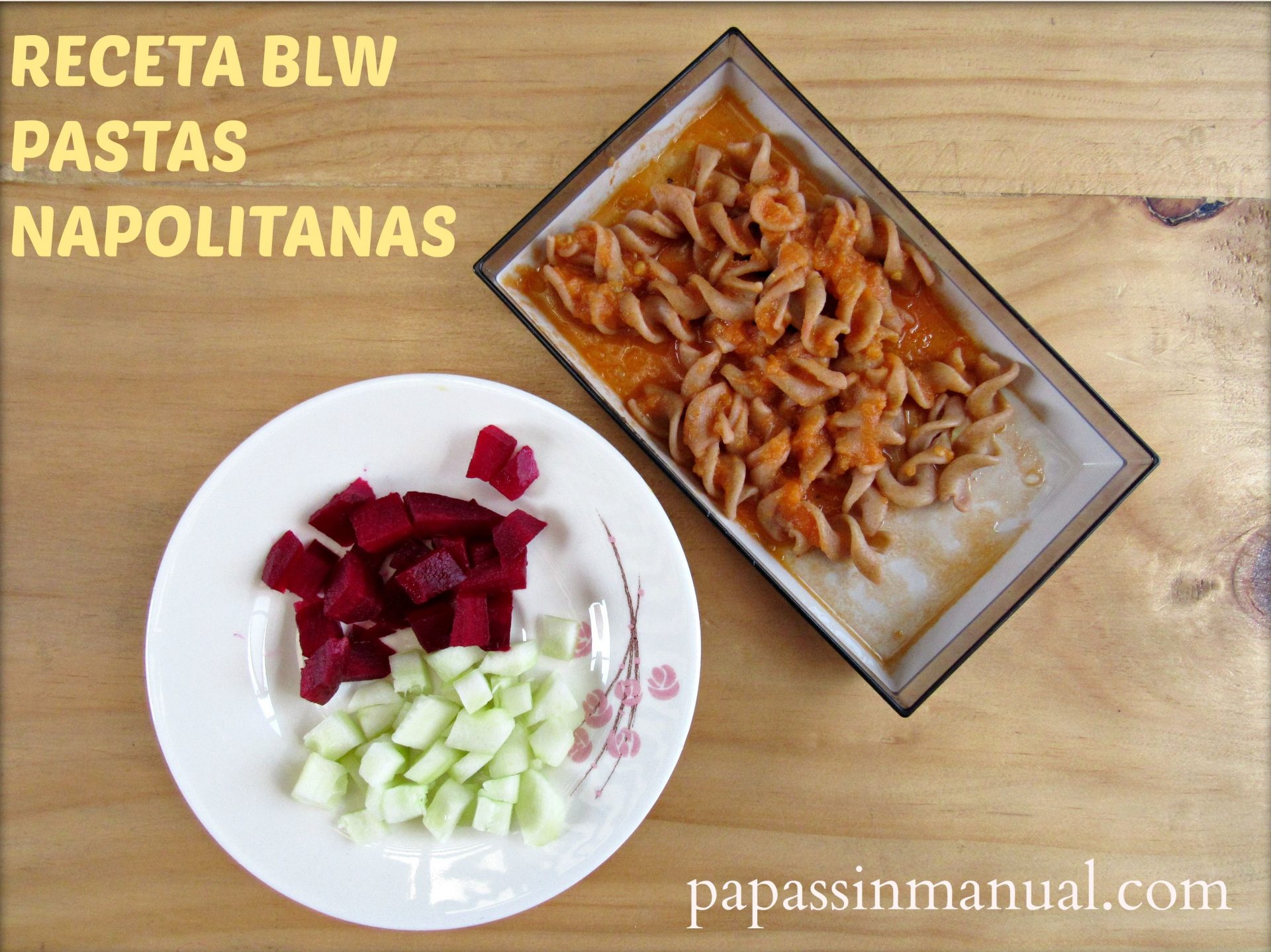 Receta BLW: Pastas napolitanas