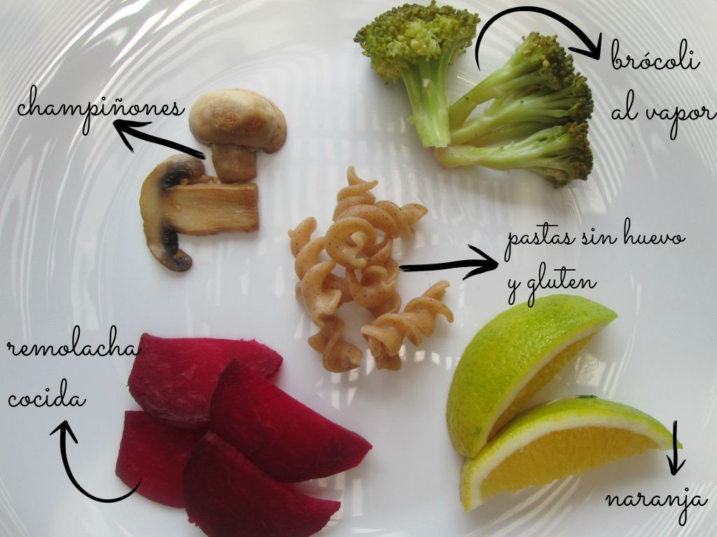 BLW, Destete, Frutas Y Verduras En Un Plato, Comida SÃ³lida